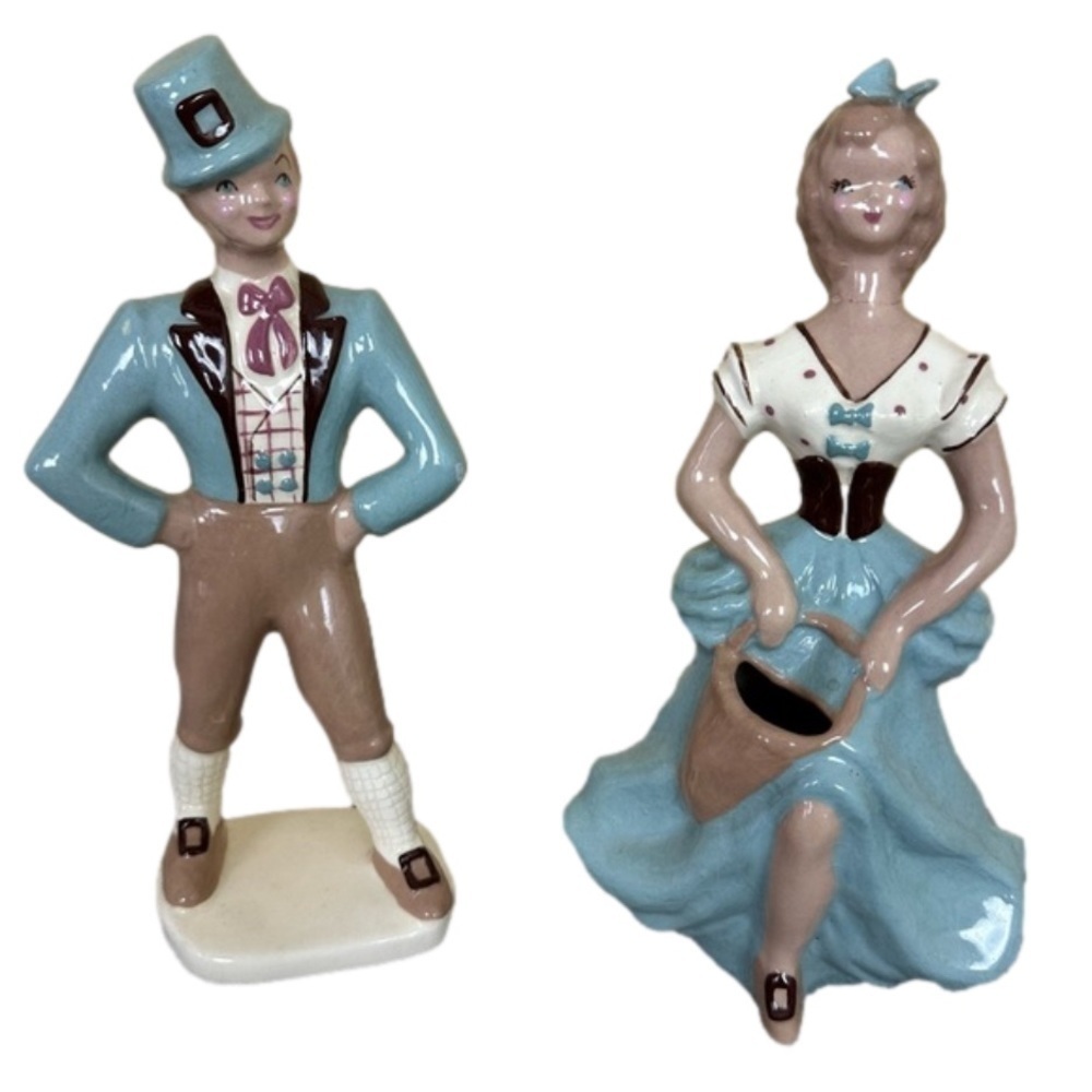 YONA Vintage Man and Woman Porcelain Figures